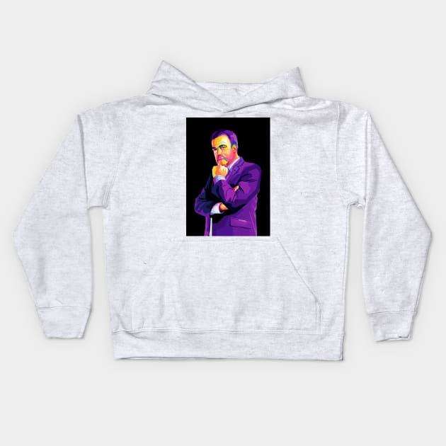 Jeremy Clarkson Pop Art Kids Hoodie by Zet Art